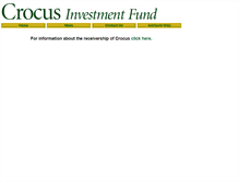 Tablet Screenshot of crocusfund.com